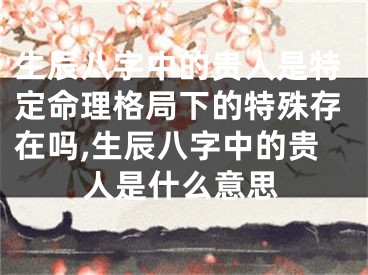 生辰八字中的贵人是特定命理格局下的特殊存在吗,生辰八字中的贵人是什么意思