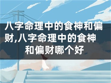 八字命理中的食神和偏财,八字命理中的食神和偏财哪个好