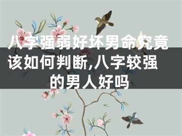 八字强弱好坏男命究竟该如何判断,八字较强的男人好吗