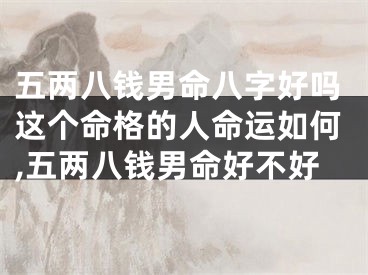 五两八钱男命八字好吗这个命格的人命运如何,五两八钱男命好不好