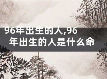 96年出生的人,96年出生的人是什么命