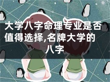 大学八字命理专业是否值得选择,名牌大学的八字