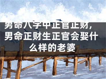 男命八字中正官正财,男命正财生正官会娶什么样的老婆