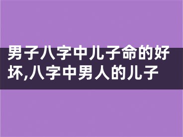 男子八字中儿子命的好坏,八字中男人的儿子