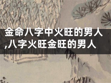 金命八字中火旺的男人,八字火旺金旺的男人