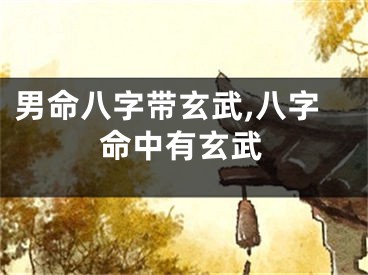 男命八字带玄武,八字命中有玄武