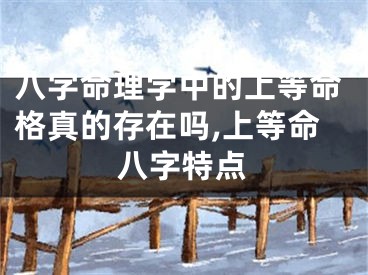 八字命理学中的上等命格真的存在吗,上等命八字特点