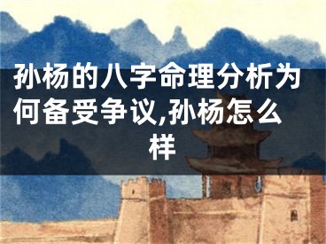 孙杨的八字命理分析为何备受争议,孙杨怎么样