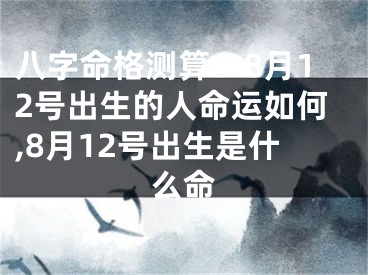 八字命格测算：8月12号出生的人命运如何,8月12号出生是什么命