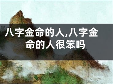 八字金命的人,八字金命的人很笨吗