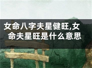 女命八字夫星健旺,女命夫星旺是什么意思