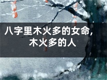 八字里木火多的女命,木火多的人