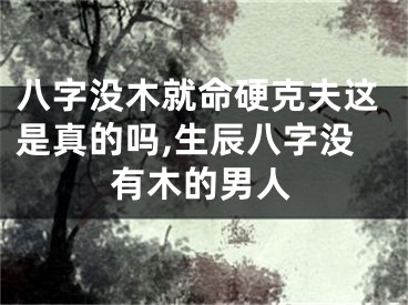 八字没木就命硬克夫这是真的吗,生辰八字没有木的男人