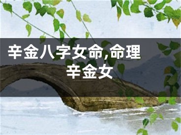 辛金八字女命,命理 辛金女