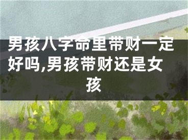 男孩八字命里带财一定好吗,男孩带财还是女孩