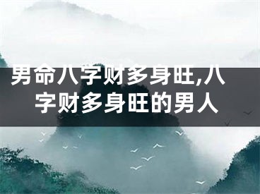 男命八字财多身旺,八字财多身旺的男人
