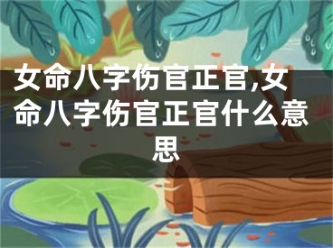 女命八字伤官正官,女命八字伤官正官什么意思