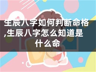 生辰八字如何判断命格,生辰八字怎么知道是什么命