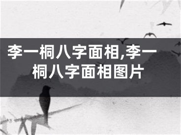李一桐八字面相,李一桐八字面相图片