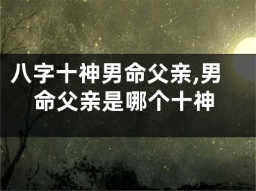 八字十神男命父亲,男命父亲是哪个十神