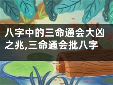 八字中的三命通会大凶之兆,三命通会批八字