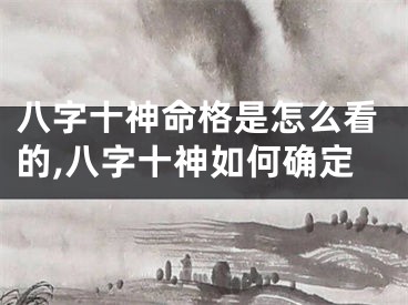 八字十神命格是怎么看的,八字十神如何确定