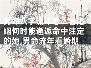 男命八字流年怎么看婚姻何时能邂逅命中注定的她,男命流年看婚期