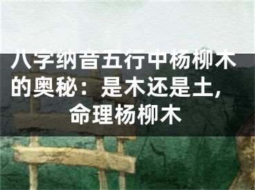 八字纳音五行中杨柳木的奥秘：是木还是土,命理杨柳木