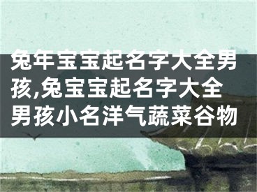兔年宝宝起名字大全男孩,兔宝宝起名字大全男孩小名洋气蔬菜谷物
