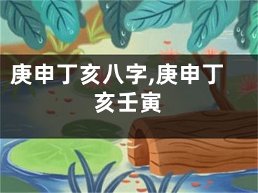 庚申丁亥八字,庚申丁亥壬寅