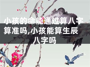 小孩的命能通过算八字算准吗,小孩能算生辰八字吗