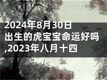 2024年8月30日出生的虎宝宝命运好吗,2023年八月十四