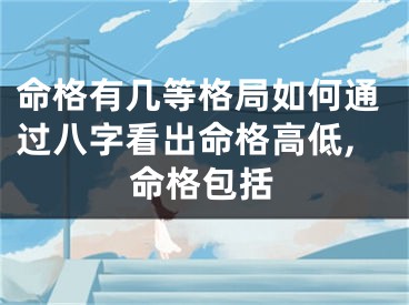 命格有几等格局如何通过八字看出命格高低,命格包括