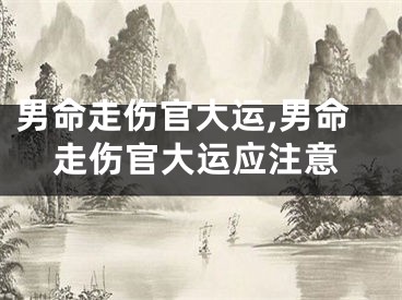 男命走伤官大运,男命走伤官大运应注意