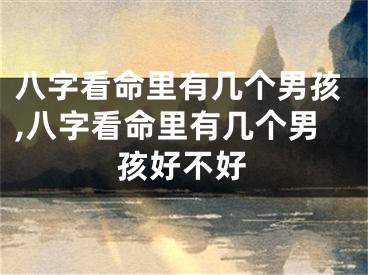 八字看命里有几个男孩,八字看命里有几个男孩好不好