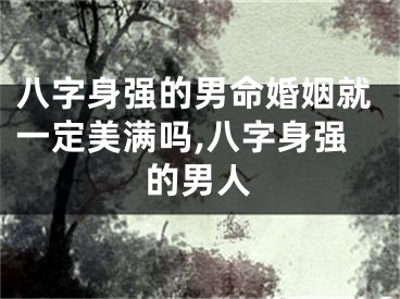 八字身强的男命婚姻就一定美满吗,八字身强的男人