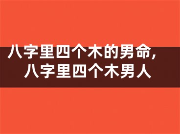 八字里四个木的男命,八字里四个木男人