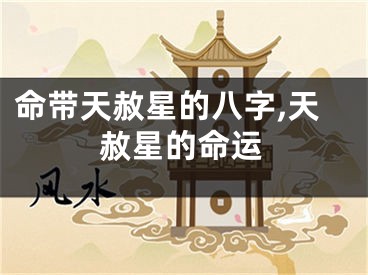 命带天赦星的八字,天赦星的命运