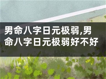男命八字日元极弱,男命八字日元极弱好不好
