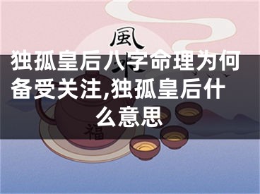 独孤皇后八字命理为何备受关注,独孤皇后什么意思