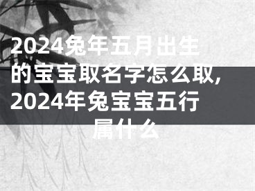 2024兔年五月出生的宝宝取名字怎么取,2024年兔宝宝五行属什么