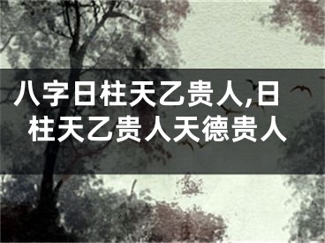 八字日柱天乙贵人,日柱天乙贵人天德贵人