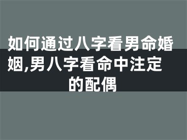 如何通过八字看男命婚姻,男八字看命中注定的配偶