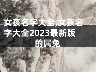 女孩名字大全,女孩名字大全2023最新版的属兔