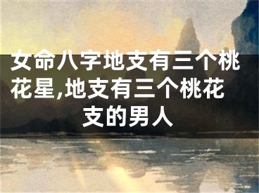 女命八字地支有三个桃花星,地支有三个桃花支的男人