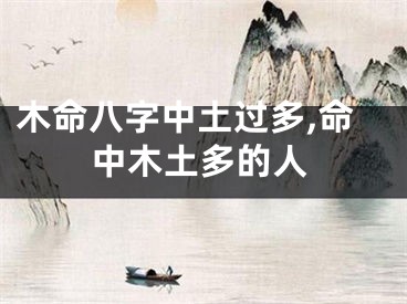 木命八字中土过多,命中木土多的人