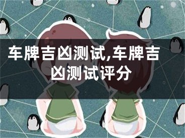 车牌吉凶测试,车牌吉凶测试评分