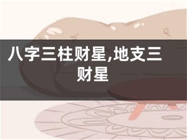 八字三柱财星,地支三财星