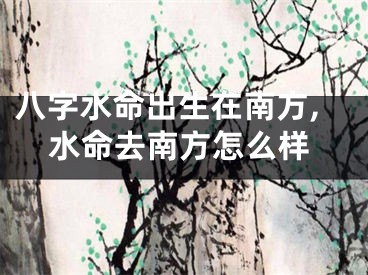 八字水命出生在南方,水命去南方怎么样