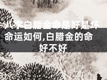 八字白腊金命是好是坏命运如何,白腊金的命好不好